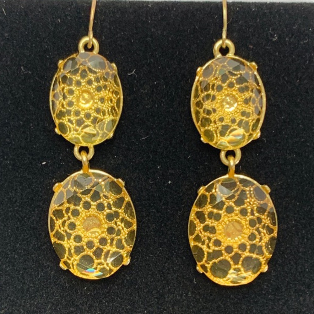 Gold Lace Chandelier Earrings or Bundle 3 for $30